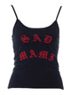 Willy Chavarria Black Cholita Tank Top