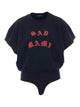 Willy Chavarria Black Sad Mami Bodysuit
