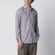 Xacus White/Brown Striped Travel Shirt