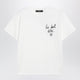 Weekend Max Mara White Cotton Jersey Tshirt With Embroidered Graphic