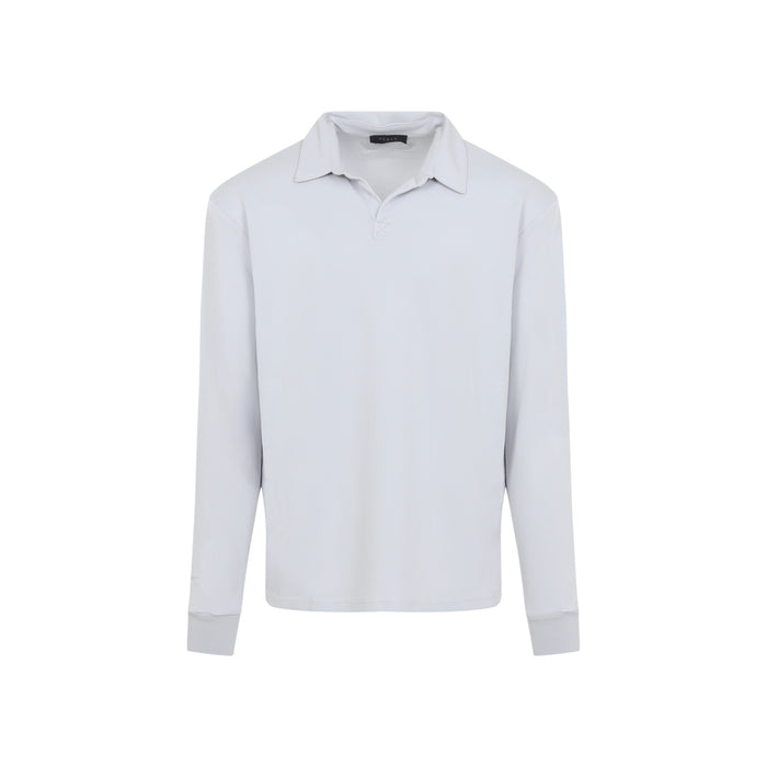 Sease Supima Grey Cotton Polo Shirt