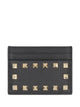 Valentino Rockstud Leather Card Holder