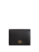 Valentino Garavani Vlogo Signature Grainy Leather Wallet