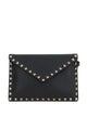 Valentino Garavani Rockstud Grainy Leather Pouch