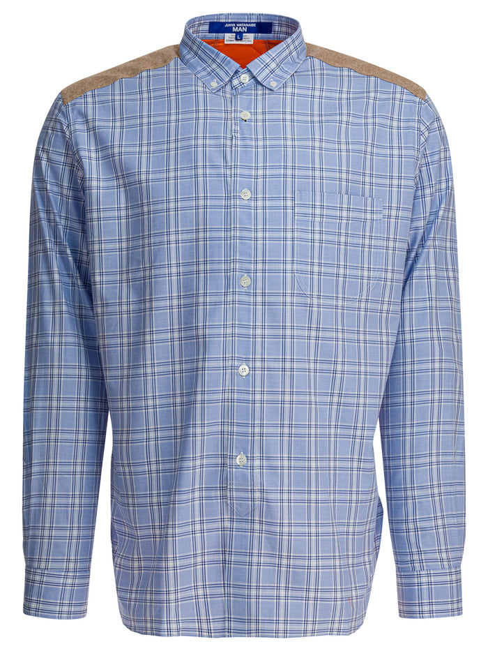 Junya Watanabe Man Light Blue Cotton Shirt