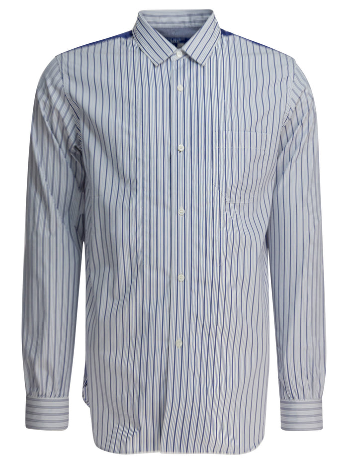 Junya Watanabe Man Light Blue Cotton Shirt