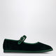 Vibi Venezia Mary Jane In Laguna Green Velvet