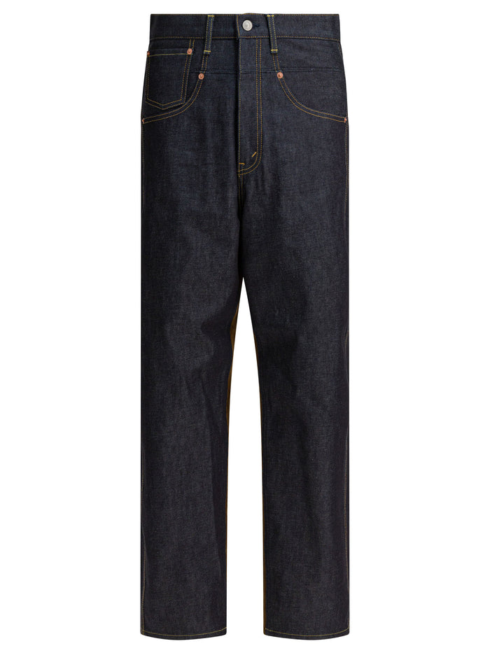 Junya Watanabe Man Blue Cotton Jeans