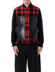 Junya Watanabe Red And Black Checked Vest By Junya Watanabe