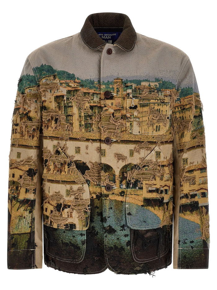 Junya Watanabe Jacquard Square Jacket