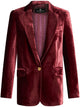 Etro Velvet Single-Breasted Blazer Jacket