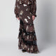 Etro Long Skirt In Silk Blend With Fil Coupé