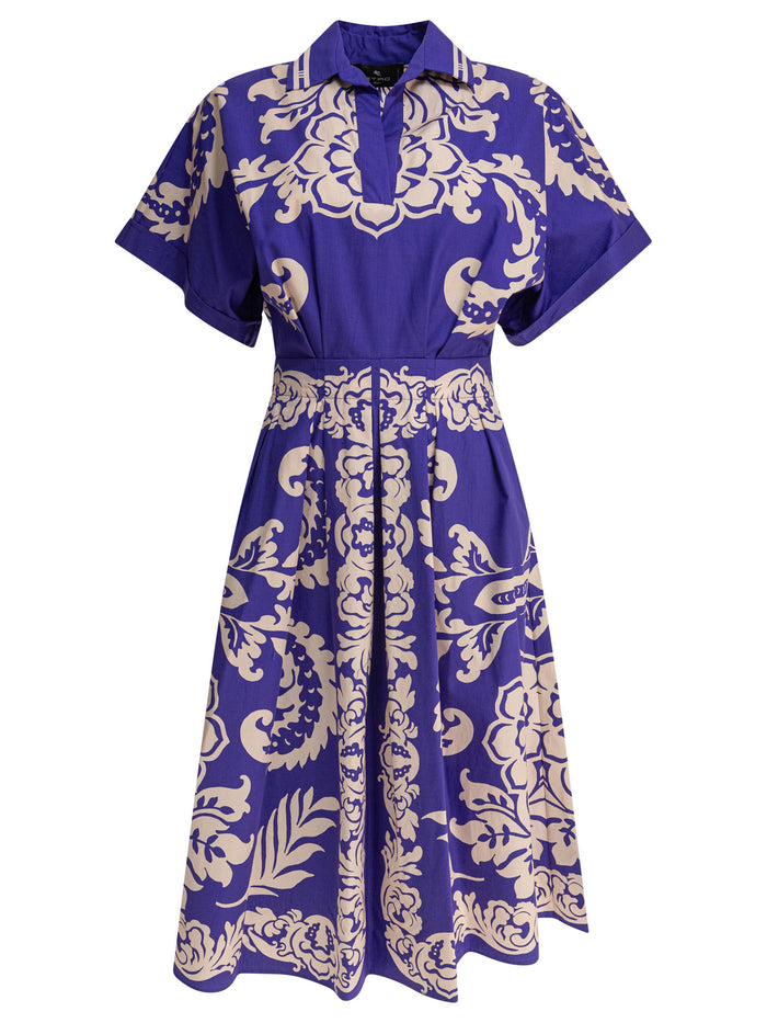 Etro Blue Cotton Dress