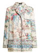 Etro Floral Print Shirt In Fluid Twill