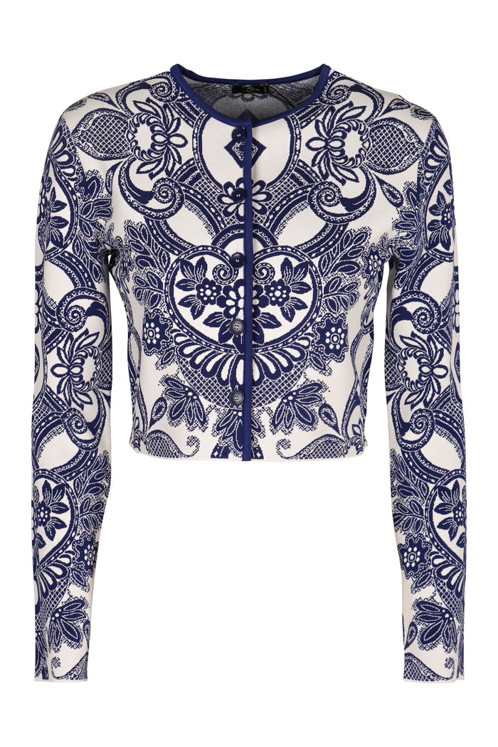Etro Jacquard Knit Cardigan