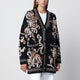 Etro Black Wool Jacquard Cardigan