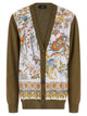 Etro Paisley Silk Insert Cardigan