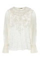 Bode White Mesh Middlemist Blouse