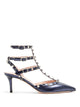 Valentino Garavani Rockstud 65 Pumps In Laminated Nappa Leather With Cabochon