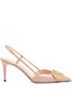 Valentino Garavani Vlogo Signature Leather Slingback Pumps