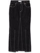 Marine Serre Moon Denim Long Skirt