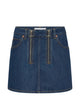 Marine Serre Denim Mini Skirt