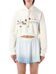 Casablanca Casablanca Butterfly Crop Hoodie