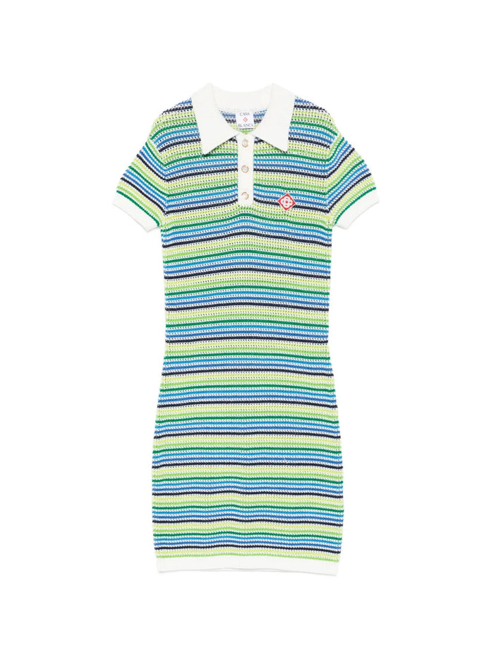 Casablanca Cotton Stripe Dress
