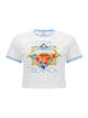 Casablanca Tennis Landscape Ringer Tshirt