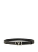 Valentino Crystal-Embellished Leather Belt