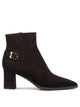 Santoni "Elly 65" Zippered Ankle Boots