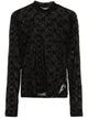 Marine Serre Moonogram Mesh Flock Top