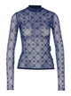 Marine Serre Avyblue Moonogram Longsleeves Top
