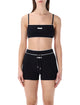 Marine Serre Marine Serre Ribbed Fine Strap Bra