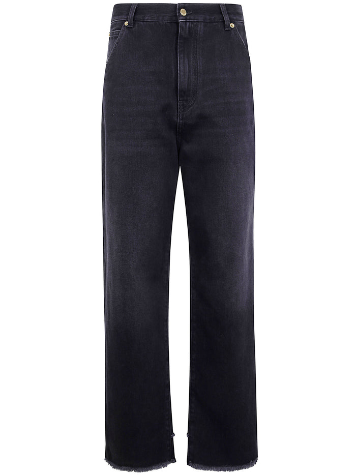 Darkpark "Lisa" Belt Adorned Loose Fit Denim