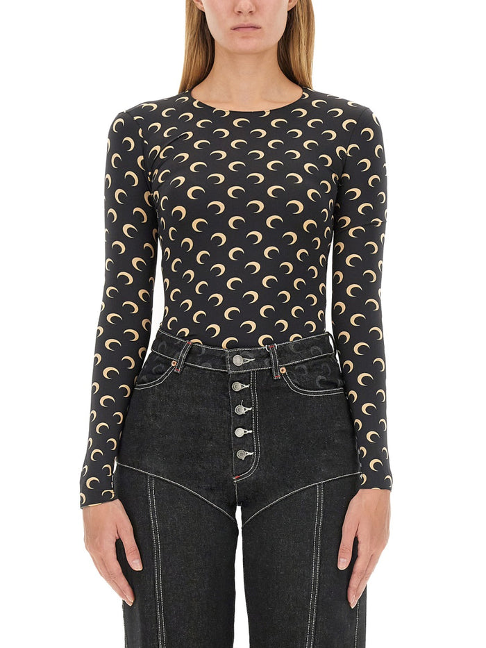 Marine Serre Moon Crewneck Top