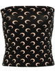 Marine Serre Marine Serre Moon-Print Strapless Top