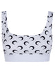 Marine Serre "Moon" Printed Jersey Sports Bra