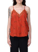 Zadig&Voltaire Christy Red Silk Lingerie Top