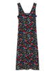 Zadig&Voltaire Renzo Black Slip Dress With Flowers