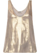 Zadig&Voltaire Tank Top Tarys Satin Gold