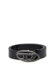 Diesel Black Calfskin Leather Belt