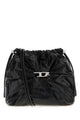 Diesel Black Drawstring Adjustable Shoulder Bag