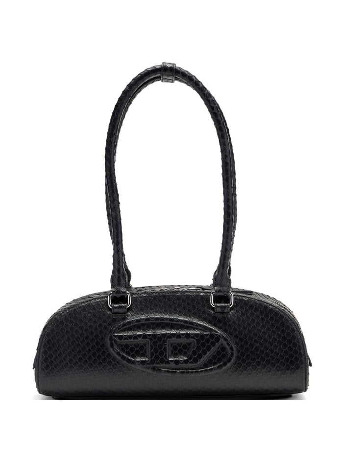 Diesel Black Pmu Shoulder Bag