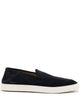 Giorgio Armani Leather Slip-On Sneakers