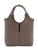 Tod's Leather Mini Tote Bag With Branded Metal Bar Accessory