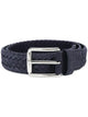 Tod's Woven Suede Belt With Branded Metal Buckle