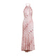 Roberto Cavalli Pink Leopard-Print Midi Dress