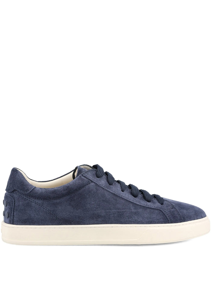 Tod's Blue Suede Sneakers