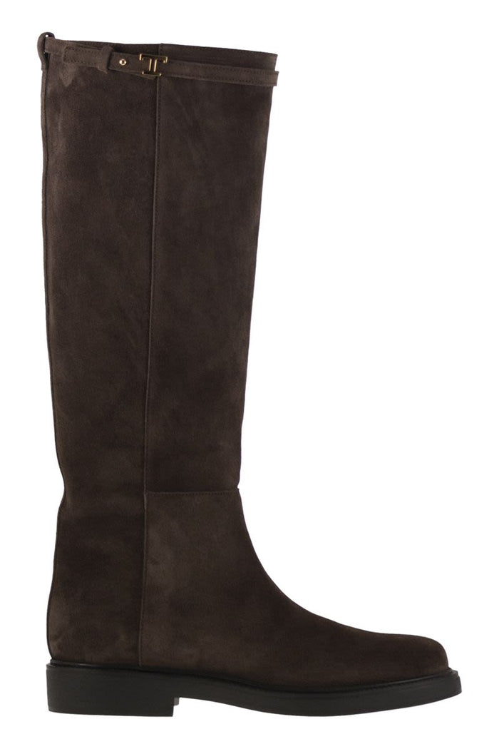 Tod's Brown Calfskin Boots